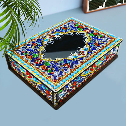 Classic Mandala Style Storage Box Fragmented Ornament Cosmetics Collection