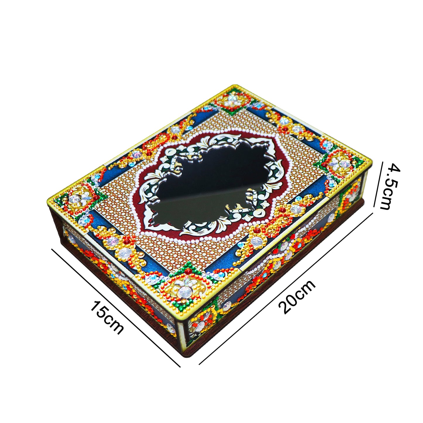 Classic Mandala Style Storage Box Fragmented Ornament Cosmetics Collection