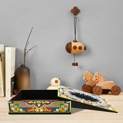 Classic Mandala Style Storage Box Fragmented Ornament Cosmetics Collection
