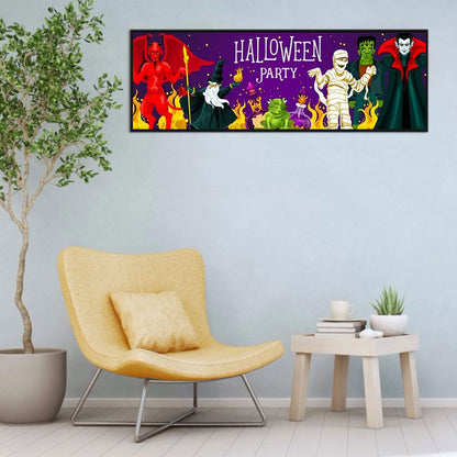 Halloween - Full Round Drill Diamond Painting 80*30CM