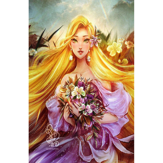 Princess Tiana - Full Round Drill Diamond Painting 40*60CM