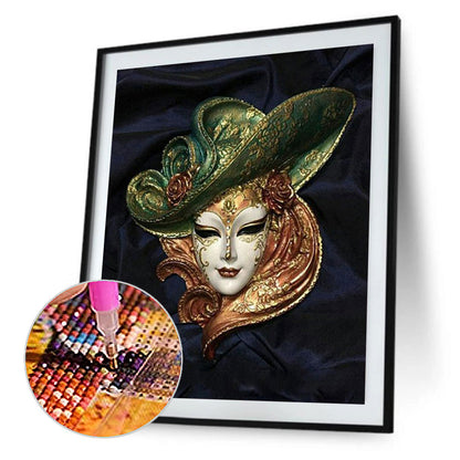 Mask Woman - Full Round Drill Diamond Painting 40*50CM