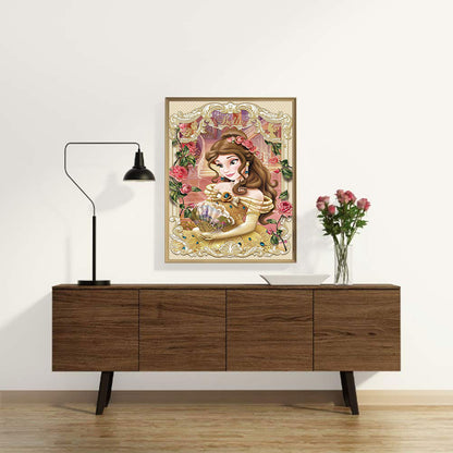 Disney Princess - Belle - Full Round Drill Diamond Painting 40*50CM