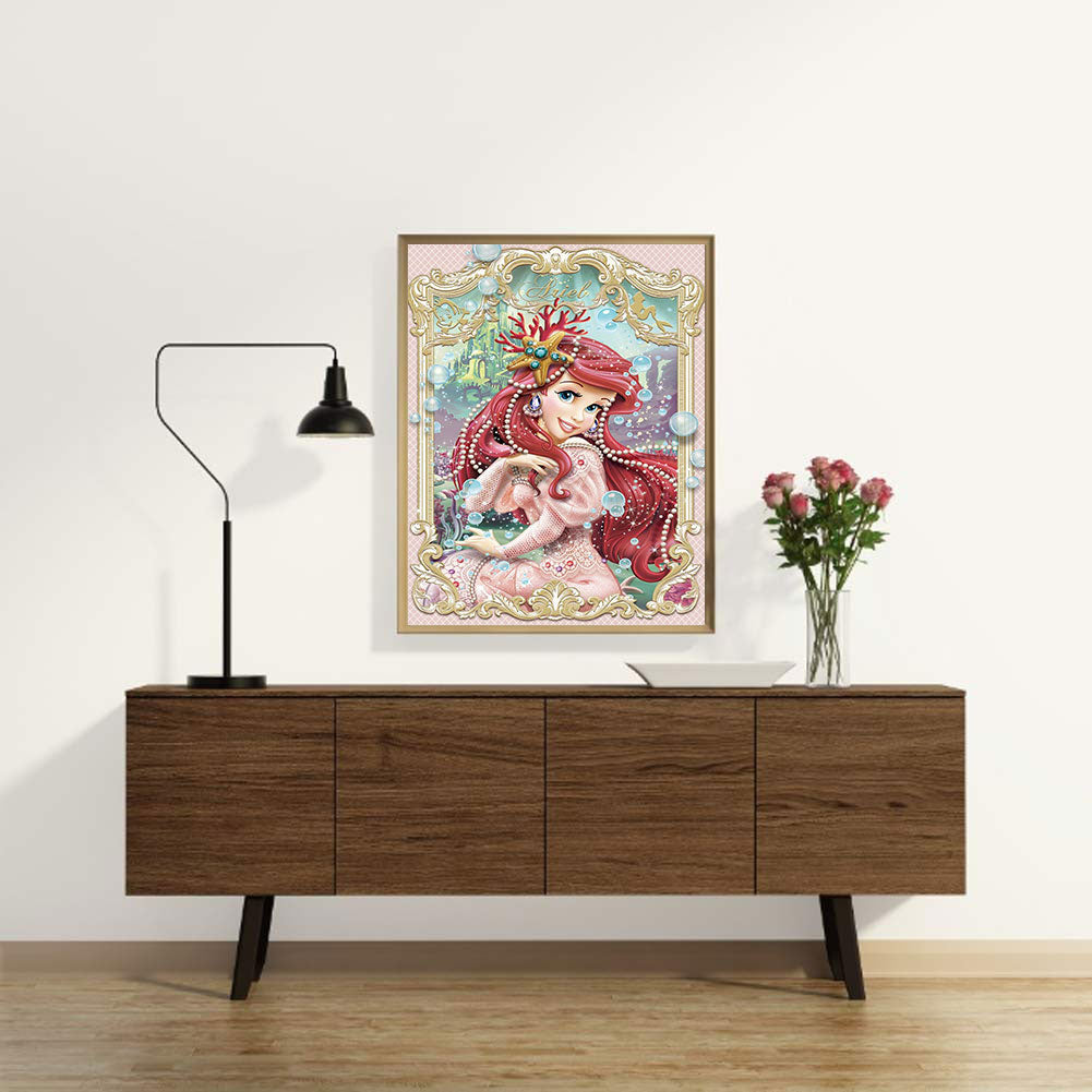 Disney Princess - Ariel - Full Round Drill Diamond Painting 40*50CM
