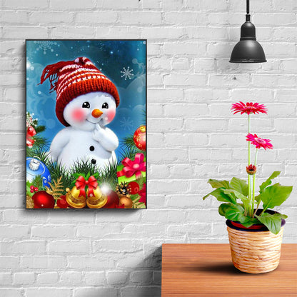 Christmas Snowman - Full Round Drill Diamond Painting 40*50CM