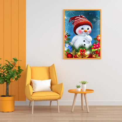 Christmas Snowman - Full Round Drill Diamond Painting 40*50CM