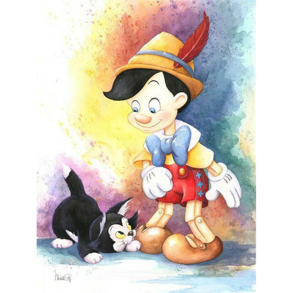 Pinocchio - Full Round Drill Diamond Painting 50*60CM