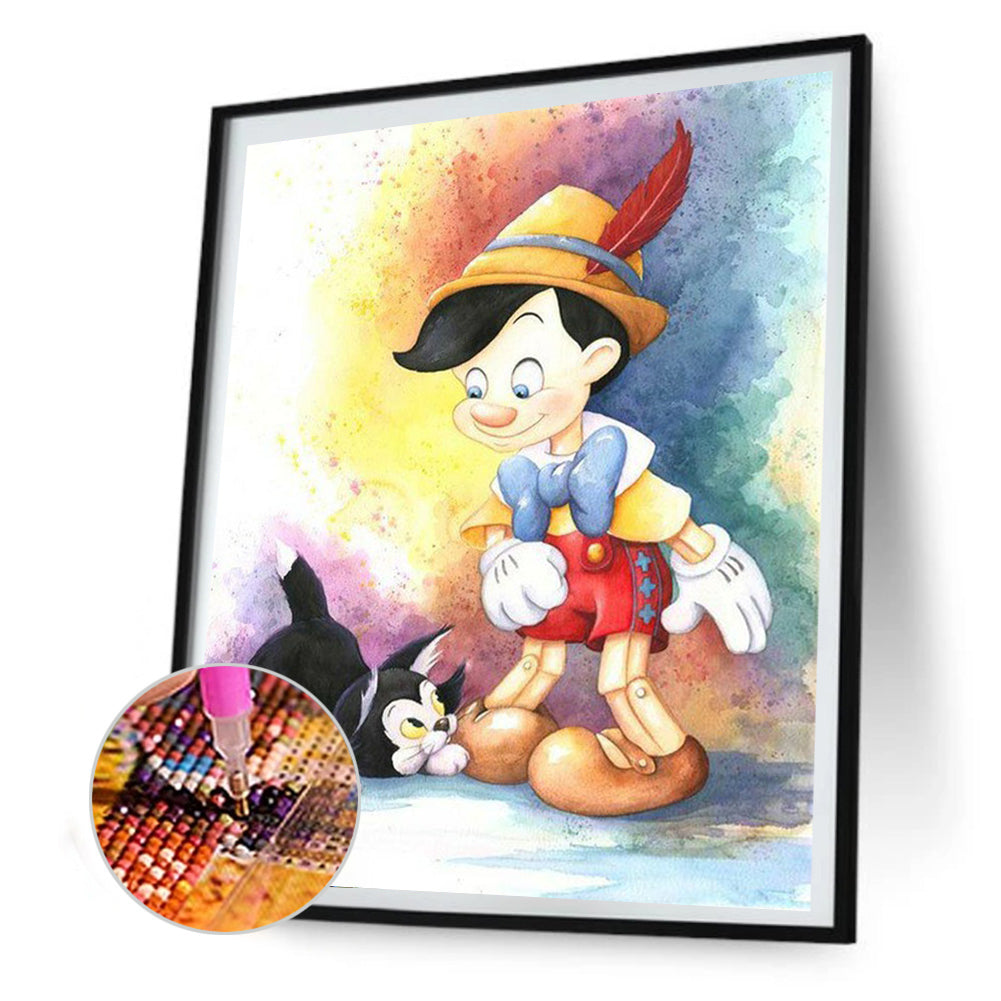 Pinocchio - Full Round Drill Diamond Painting 50*60CM