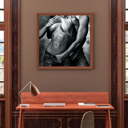 Couple Ambiguous - Full Round Drill Diamond Painting 40*40CM