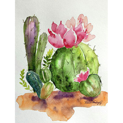 Cactus - Full Round Drill Diamond Painting 30*40CM