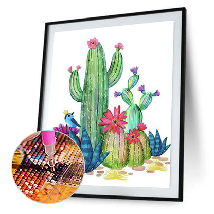 Cactus - Full Round Drill Diamond Painting 30*40CM