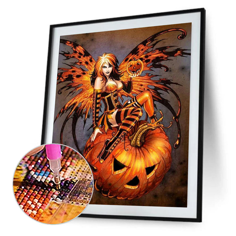 Halloween Fairy - Full Round Drill Diamond Painting 30*40CM