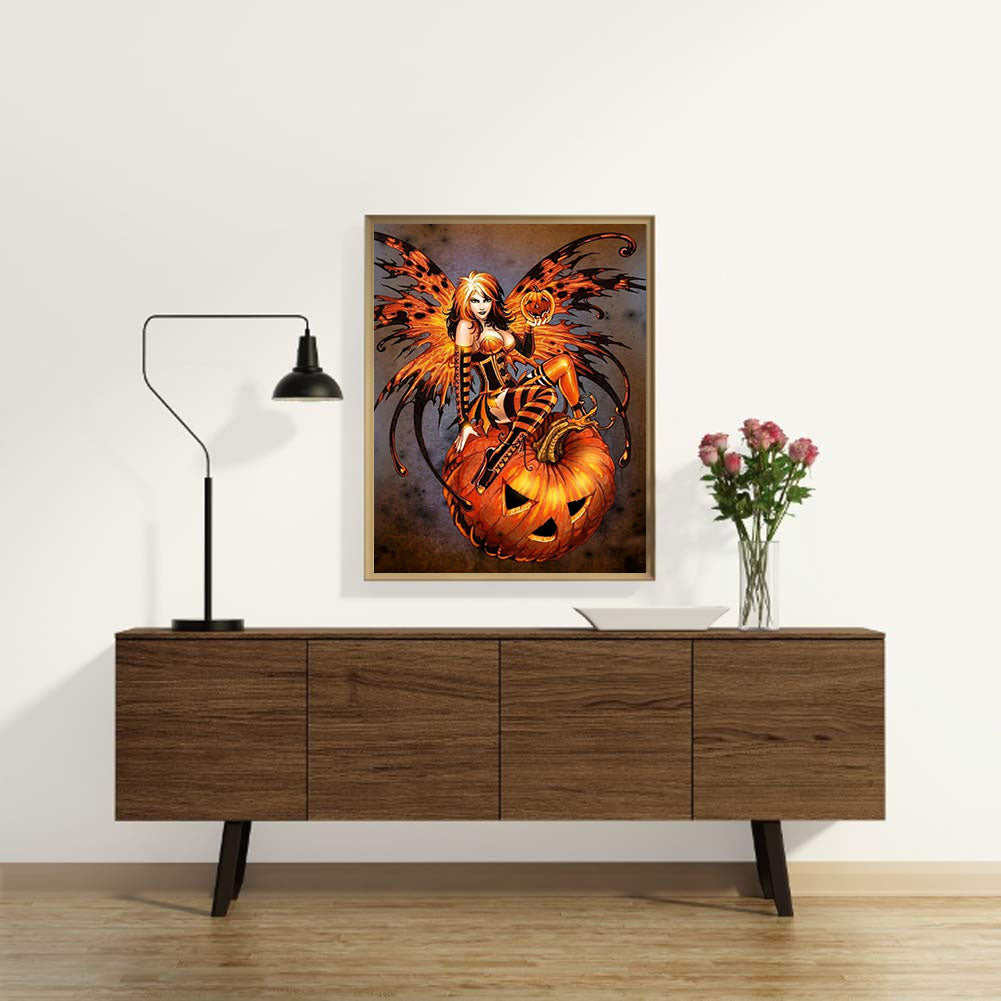 Halloween Fairy - Full Round Drill Diamond Painting 30*40CM