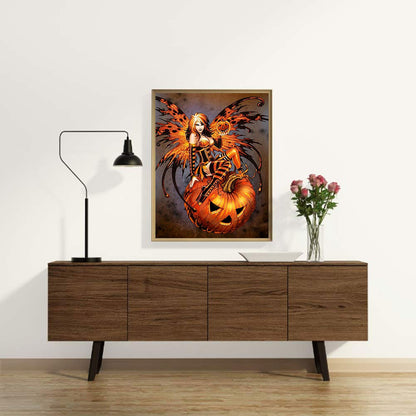 Halloween Fairy - Full Round Drill Diamond Painting 30*40CM