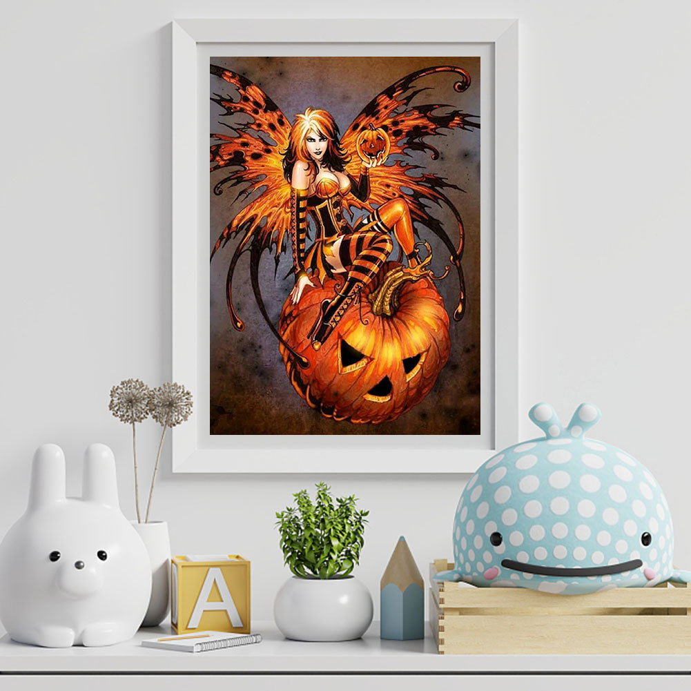 Halloween Fairy - Full Round Drill Diamond Painting 30*40CM