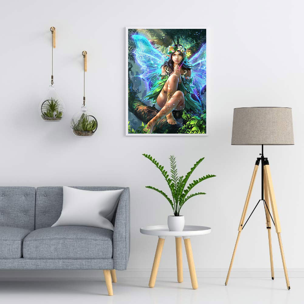 Butterfly Fairy - Full Round Drill Diamond Painting 30*40CM