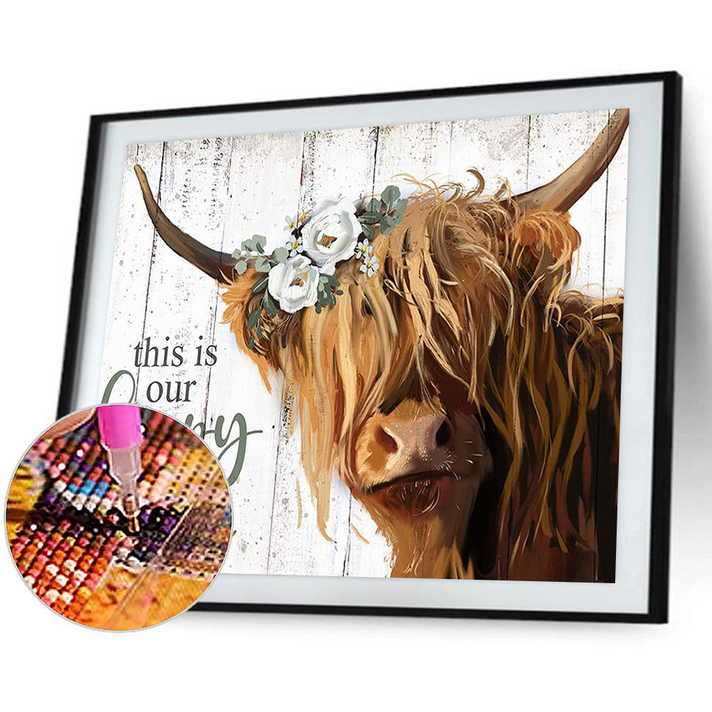 Yak - Full Round Drill Diamond Painting 40*30CM