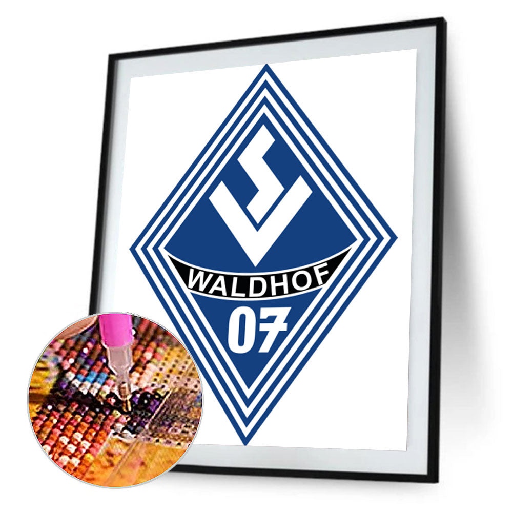 Waldhof Mannheim Football Club Logo - Full Round Drill Diamond Painting 30*40CM