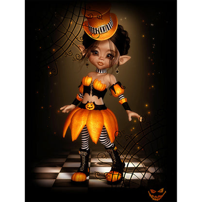 Halloween Cartoon Doll - Full Round Drill Diamond Painting 30*40CM