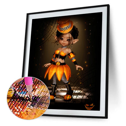 Halloween Cartoon Doll - Full Round Drill Diamond Painting 30*40CM