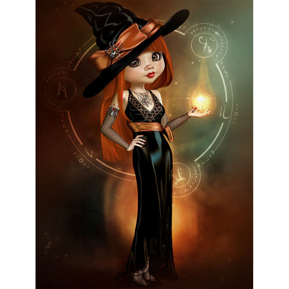 Halloween Cartoon Doll - Full Round Drill Diamond Painting 30*40CM