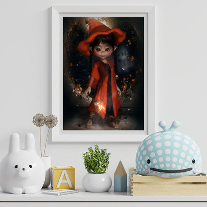 Halloween Cartoon Doll - Full Round Drill Diamond Painting 30*40CM