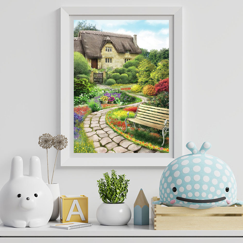 Autumn Manor - Full Round Drill Diamond Painting 30*40CM