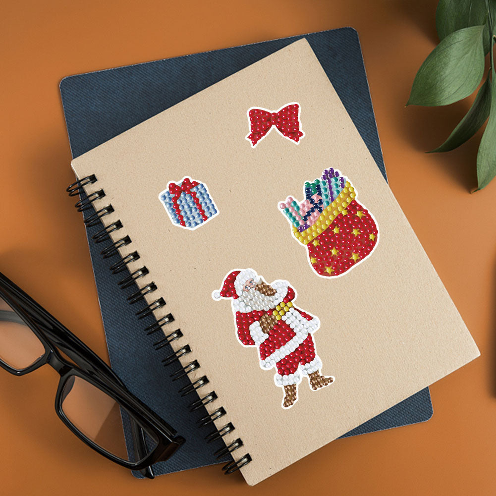 5D DIY Christmas Diamond Sticker Crafts Decor for Birthday Holiday Greeting Card