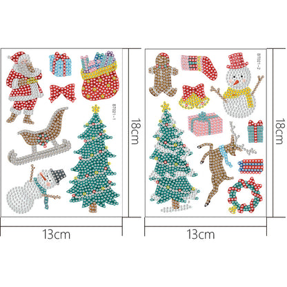 5D DIY Christmas Diamond Sticker Crafts Decor for Birthday Holiday Greeting Card