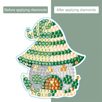 5D DIY Christmas Diamond Sticker Crafts Decor for Birthday Holiday Greeting Card