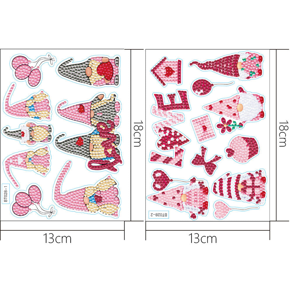 5D DIY Christmas Diamond Sticker Crafts Decor for Birthday Holiday Greeting Card