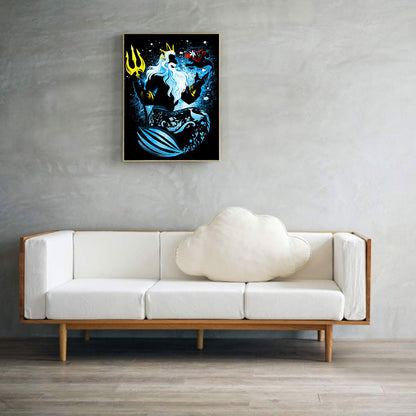 Silhouette Poseidon - Full Square Drill Diamond Painting 40*50CM