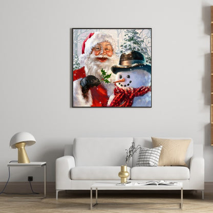 Santa And Snowman - Full Square Drill Diamond Painting 30*30CM