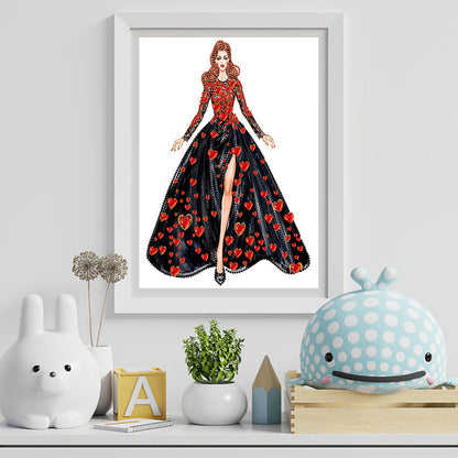 Fashion Lady - Special Shaped Drill Diamond Paiting 30*40CM