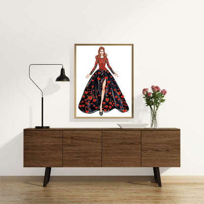 Fashion Lady - Special Shaped Drill Diamond Paiting 30*40CM