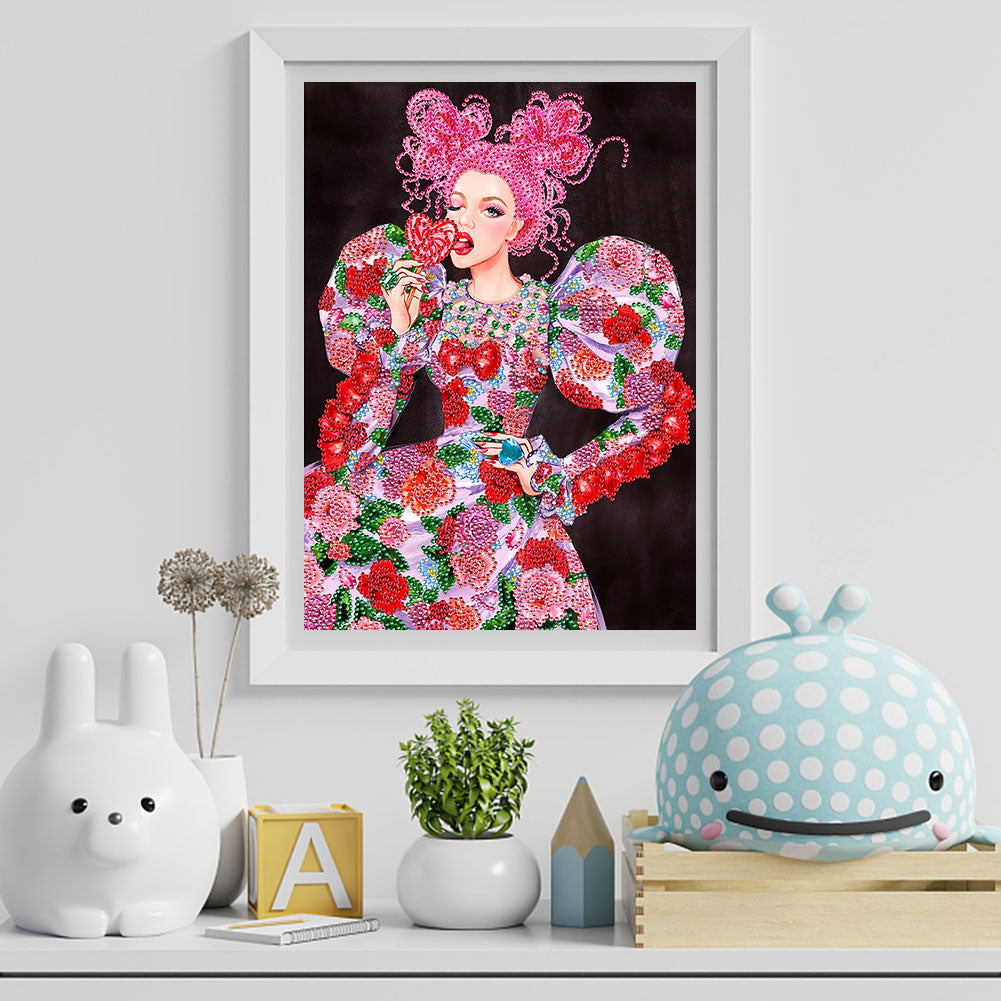 Fashion Lady - Special Shaped Drill Diamond Paiting 30*40CM