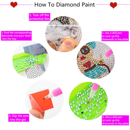 DIY Diamond Coaster Halloween Style Wooden Fashion Diamond Coaster