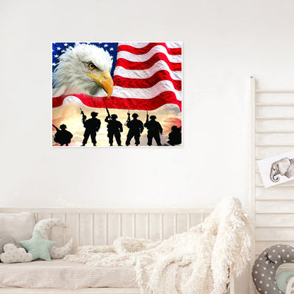 Independence Day - Full Round Drill Diamond Painting 50*40CM