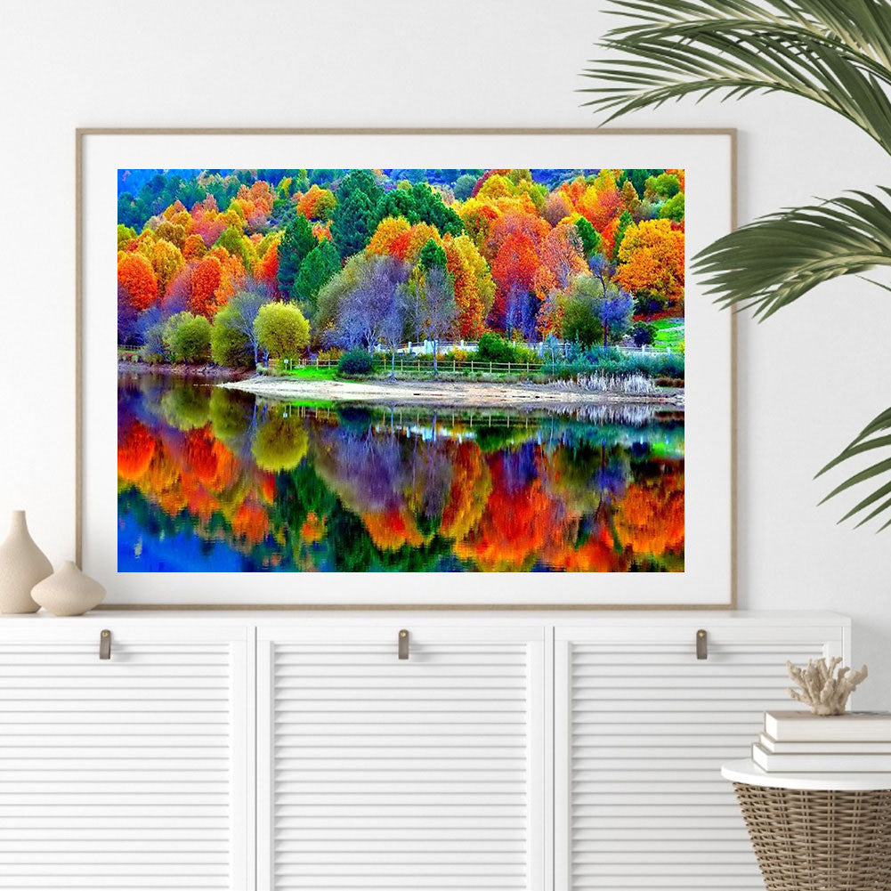 Colorful Forest - Full Round Drill Diamond Painting 50*40CM