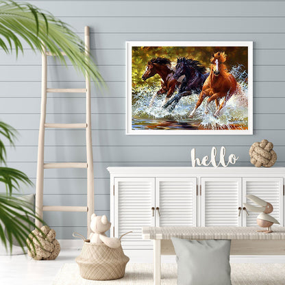 Galloping Horse - Full Round Drill Diamond Painting 50*40CM