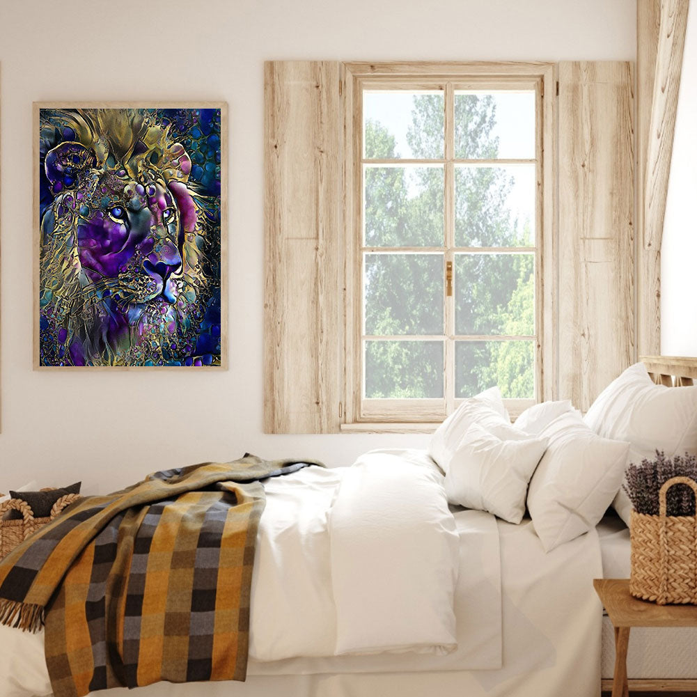 Fantasy Lion - Full Round Drill Diamond Painting 50*60CM