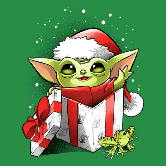 Cartoon Christmas Yoda - Full Round Drill Diamond Painting 30*30CM