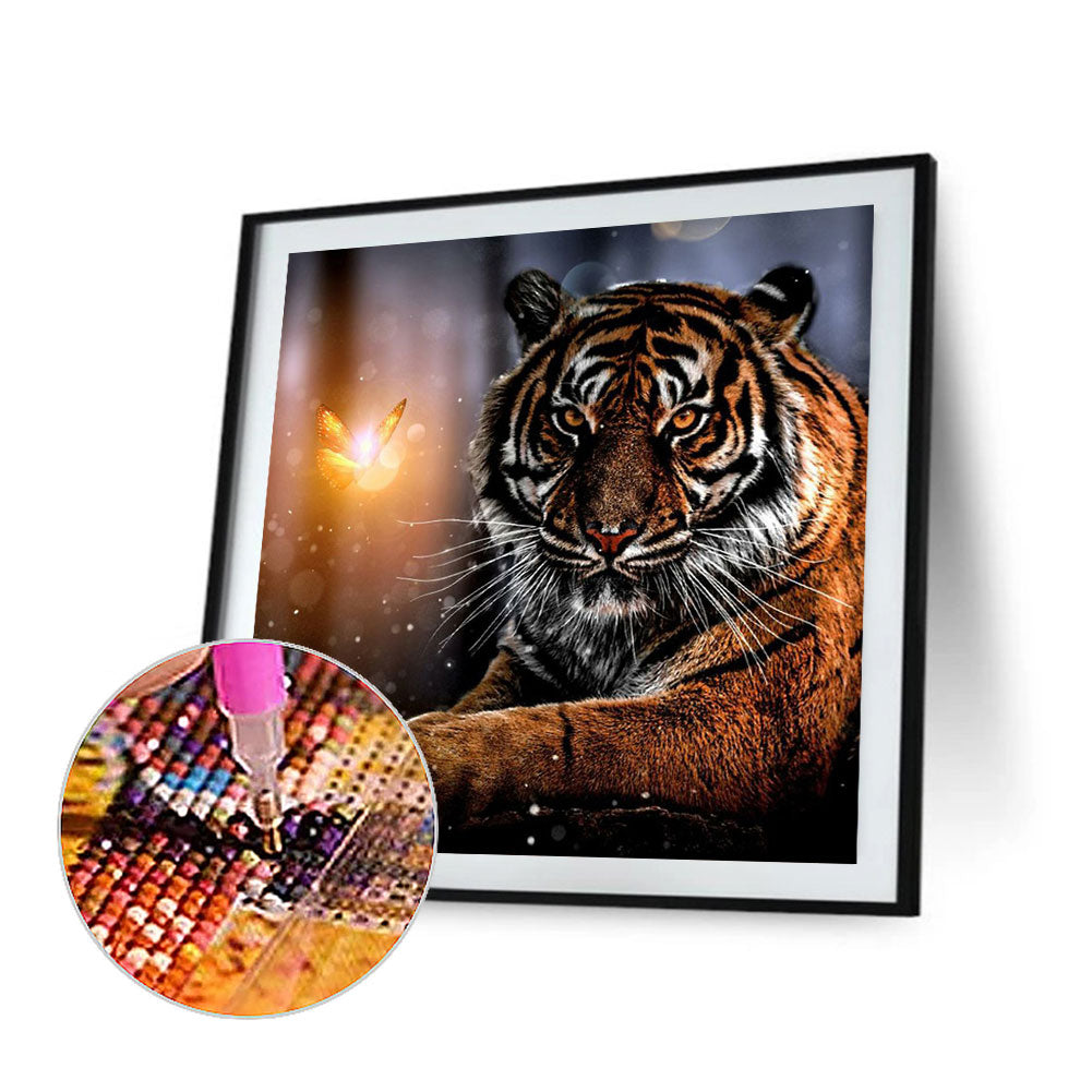 Tiger - Full Round Drill Diamond Painting 40*40CM