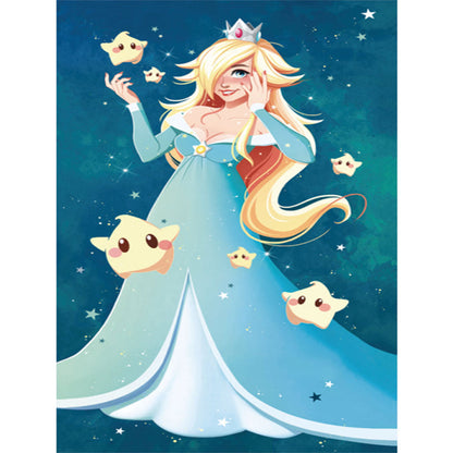 Princess Elsa 30*40CM(Canvas) Full Round Drill Diamond Painting