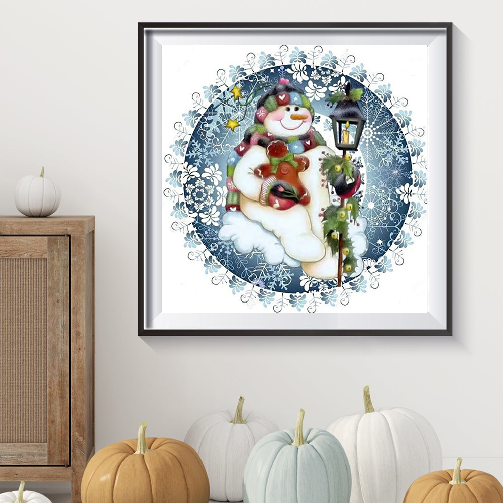 Snowman - Full Square Drill Diamond Painting 30*30CM