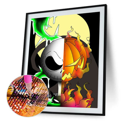 Halloween Spooky City Night - Full Round Drill Diamond Painting 30*40CM