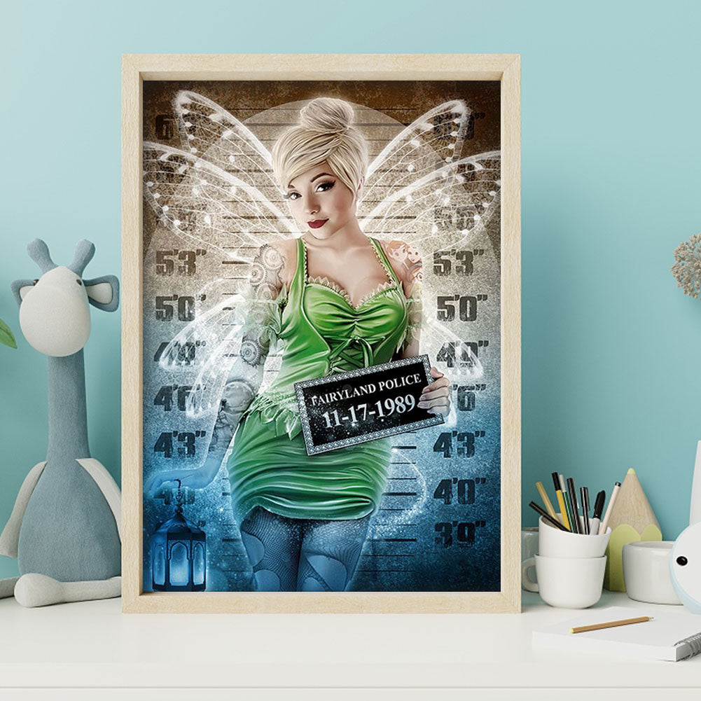 Wanted The Wonderful Fairy: Tinker Bell - Full Round Drill Diamond Painting 30*40CM