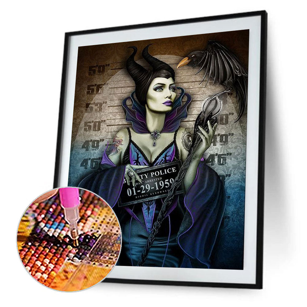 Wanted Criminal Malefelson - Full Round Drill Diamond Painting 30*40CM