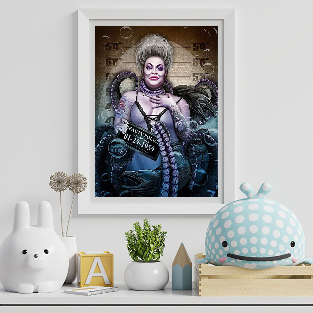 Wanted Ursula - Full Round Drill Diamond Painting 30*40CM