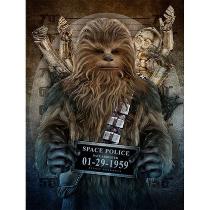 Wanted Chewbacca - Full Round Drill Diamond Painting 30*40CM